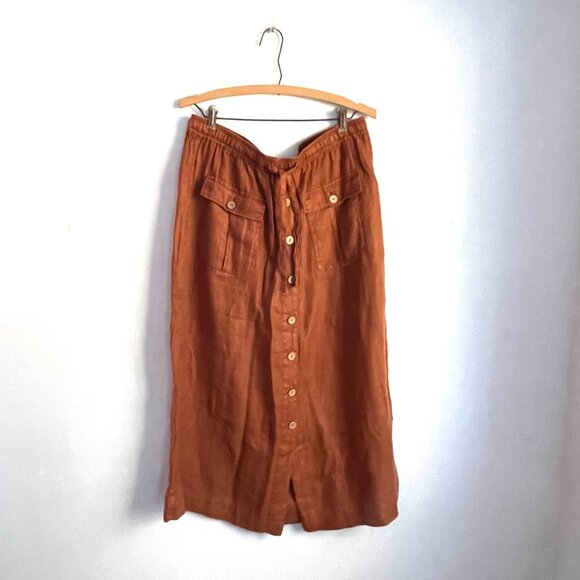 Nicole Miller Linen Skirt XL - Picture 2 of 3